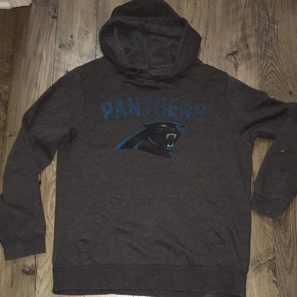 Carolina Panthers Dan Morgan is back Grey Vintage hoodie hooded sweatshirt M